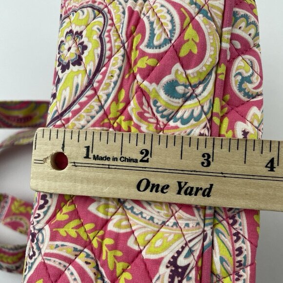 Maggi B Quilted French Country M Paisley Tote Bag Medium 10”x8”x3” Fuchsia Fizz - Picture 5 of 11